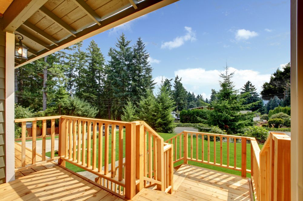 Wood Deck Railing Installation