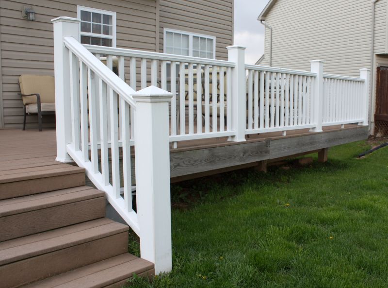 Close-up of New Deck Railing